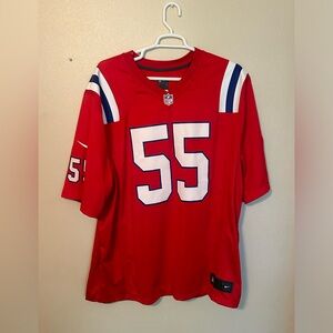 Nike New England Patriot "Jr Seau" throwback jersey (Red) 3XL